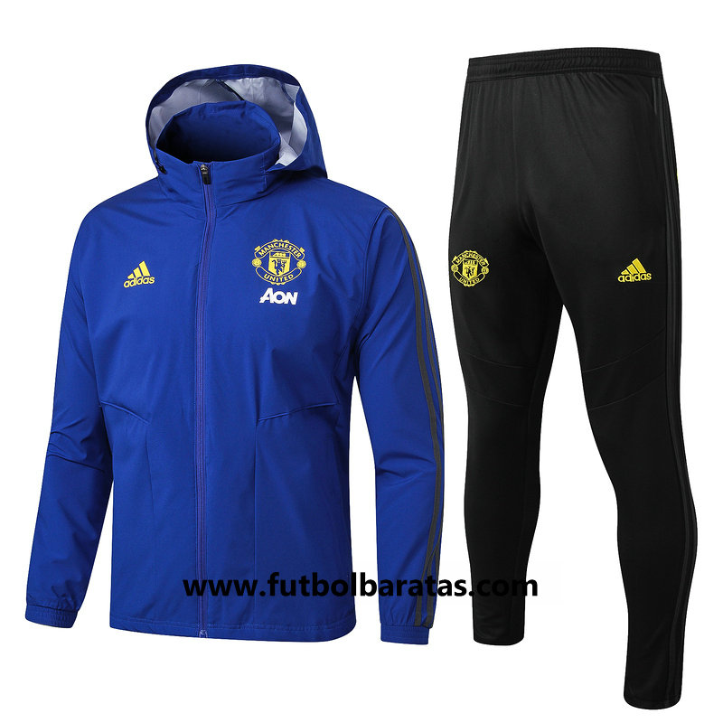 Chandal Encapuchad Manchester United 2019-2020 Azul