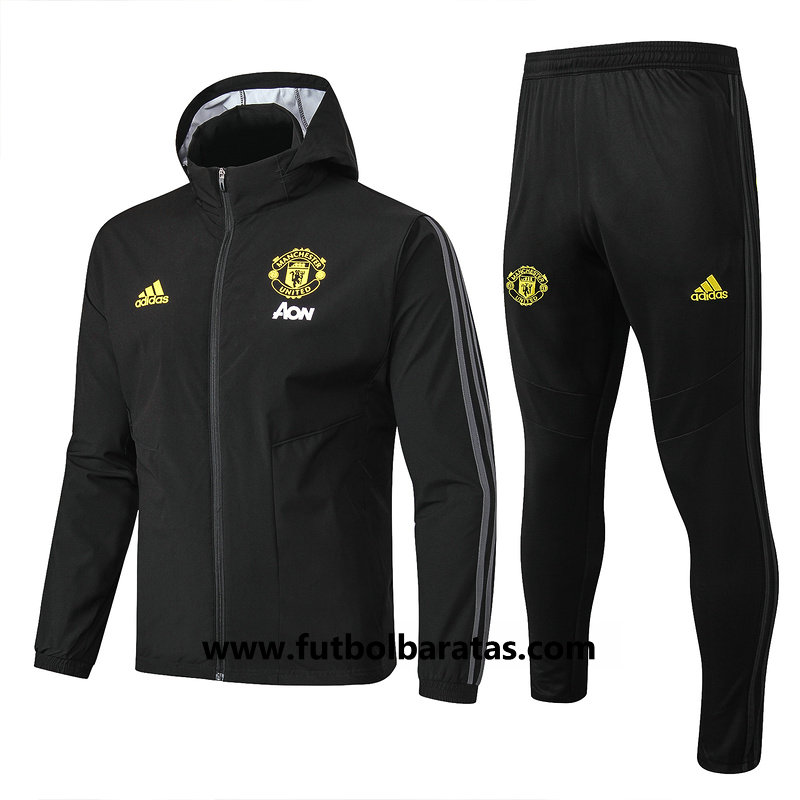 Chandal Encapuchad Manchester United 2019-2020 Negro