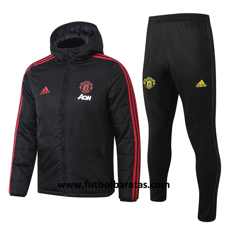 Chandal Encapuchad Manchester United 2019-20 Negro