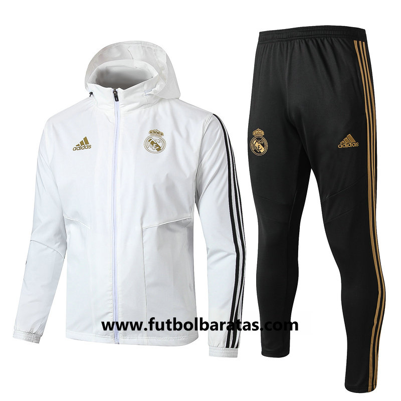 Chandal Encapuchad Real Madrid 2019-2020 Blanco