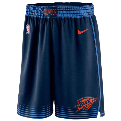 Pantalones Cortos baloncesto 2017-18 Azul Oklahoma City Thunder Hombre