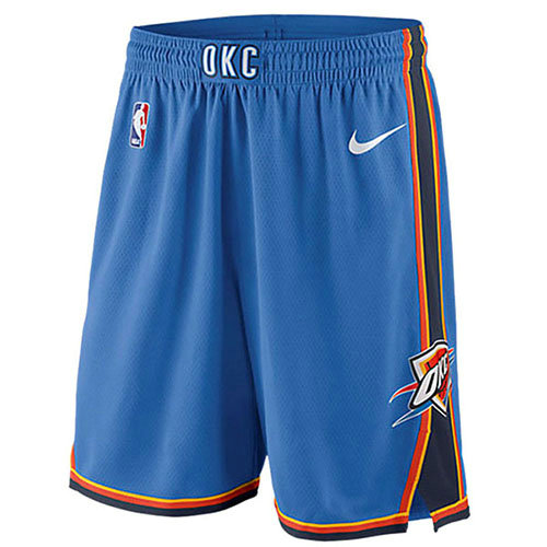Pantalones Cortos baloncesto 2018-19 Azul Oklahoma City Thunder Hombre