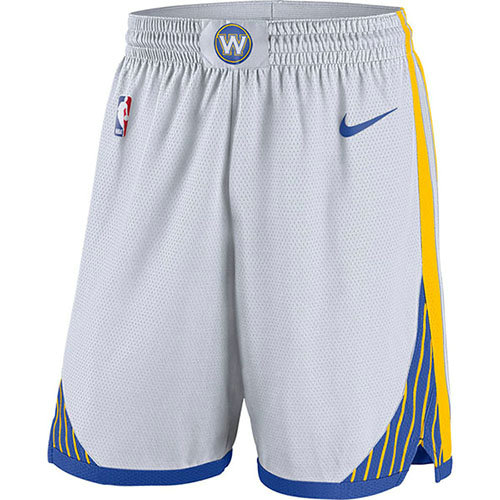 Pantalones Cortos baloncesto 2018-19 Blanco Golden State Warriors Hombre