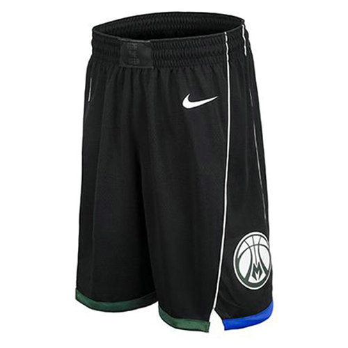 Pantalones Cortos baloncesto 2018-19 Negro Milwaukee Bucks Hombre