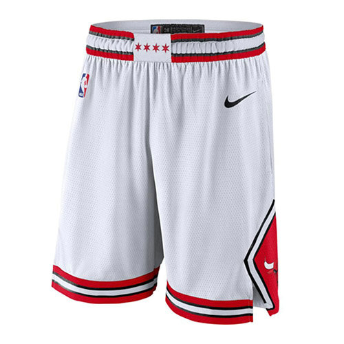 Pantalones Cortos baloncesto Association 2018 Blanco Chicago Bulls Hombre