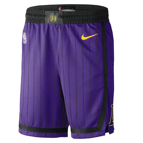 Pantalones Cortos baloncesto Ciudad 2018-19 P鐓pura Los Angeles Lakers Hombre