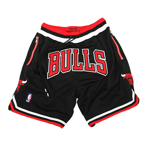 Pantalones Cortos baloncesto Clasico Negro Chicago Bulls Hombre