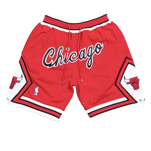 Pantalones Cortos baloncesto Clasico Rojo Chicago Bulls Hombre