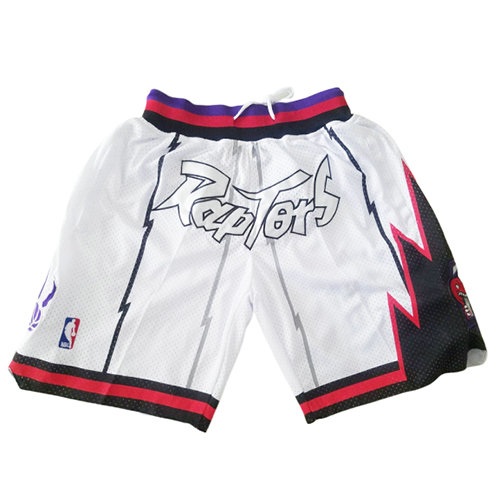 Pantalones Cortos baloncesto Just don Blanco Toronto Raptors Hombre