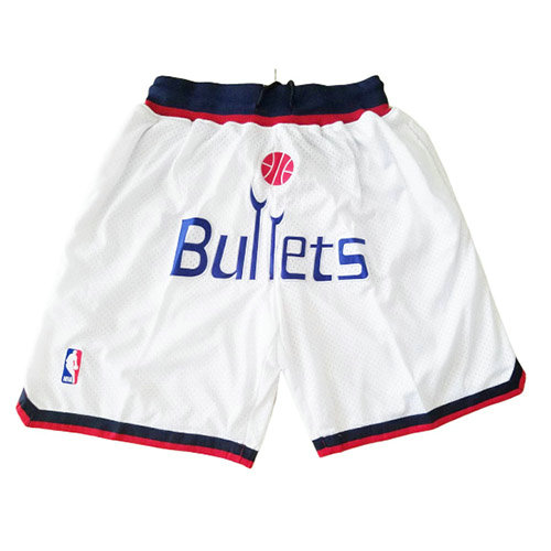 Pantalones Cortos baloncesto Just don Blanco Washington Wizards Hombre