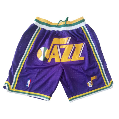 Pantalones Cortos baloncesto Just don P鐓pura Utah Jazz Hombre