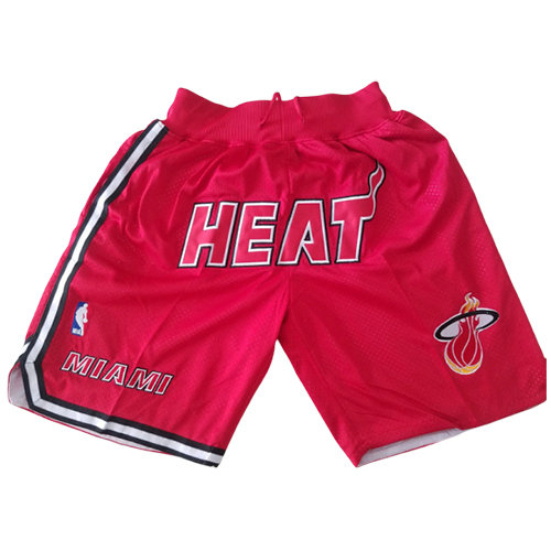 Pantalones Cortos baloncesto Just don Rojo Miami Heat Hombre