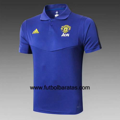 Polo Camiseta Manchester United 2019-2020 Azul