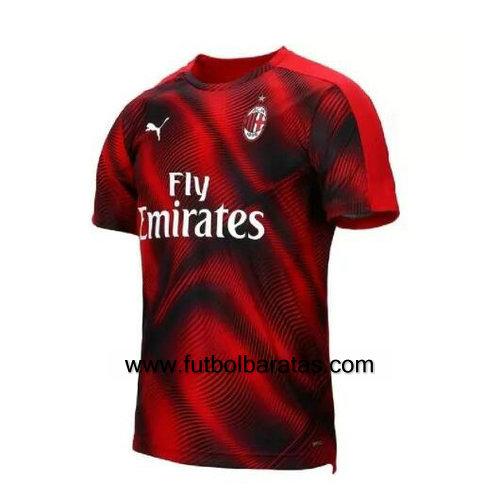 Rojo Camiseta del Ac Milan 2019-2020 Equipacion