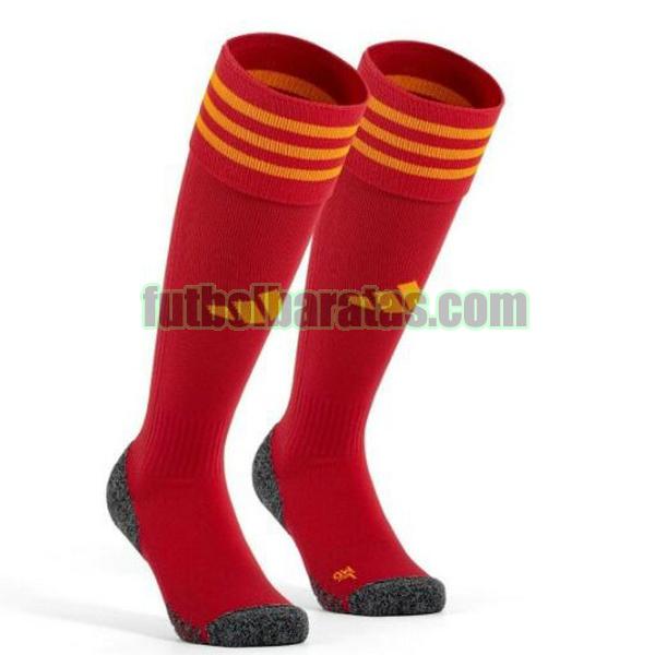 calcetines as roma 2023 2024 rojo primera