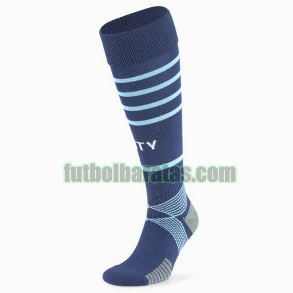 calcetines manchester city 2021 2022 azul tercera