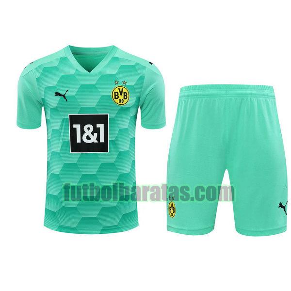 camiseta+pantalones cortos borussia dortmund 2021 verde portero