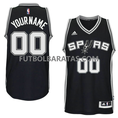 camiseta 00 san antonio spurs 2017 negro personalizar