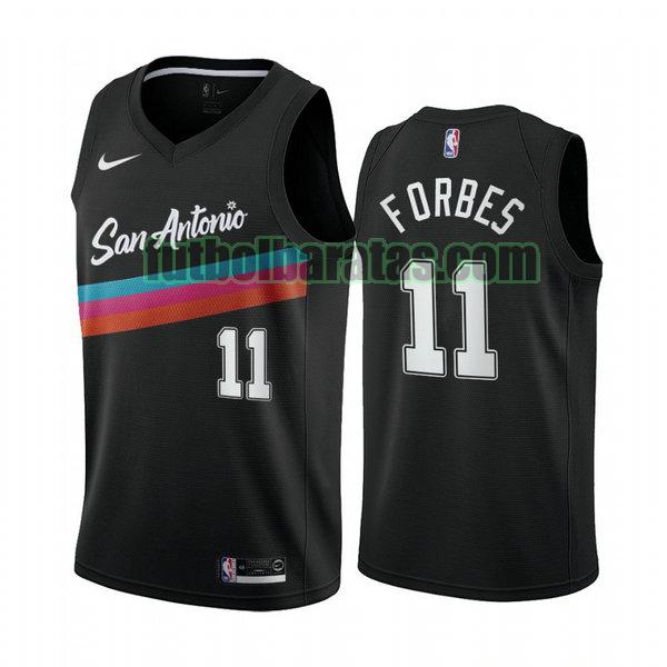 camiseta 2020 2021 bryn forbes 11 san antonio spurs negro hombre