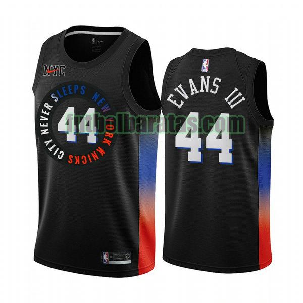 camiseta 2020 2021 evans iii 44 new york knicks negro hombre