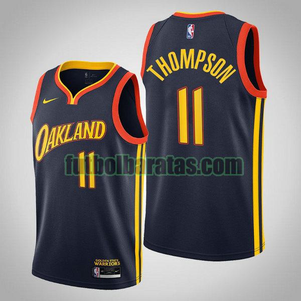 camiseta 2020 2021 kaly thompson 11 golden state warriors azul hombre