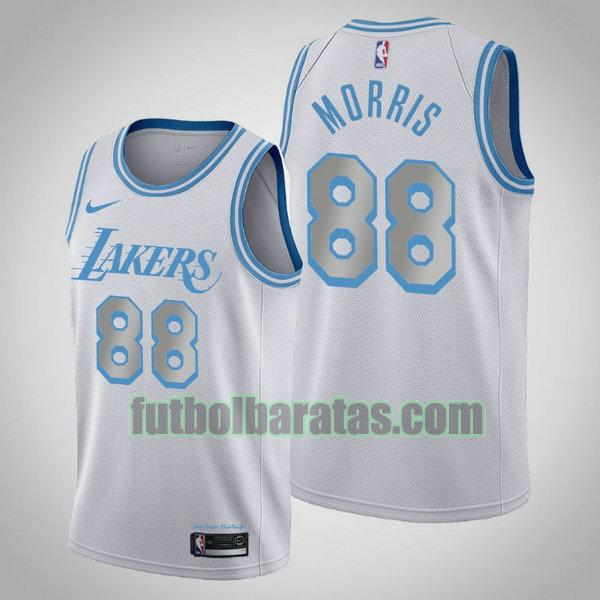 camiseta 2020 2021 markieff morris 88 los angeles lakers blanco hombre