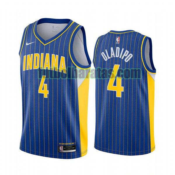 camiseta 2020 2021 victor oladipo 4 indiana pacers azul hombre