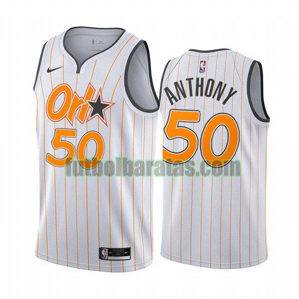 camiseta 2020 21 cole anthony 50 orlando magic blanco hombre