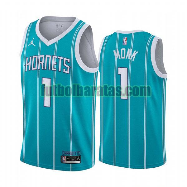 camiseta 2020 21 malik monk 1 charlotte hornets púrpura hombre