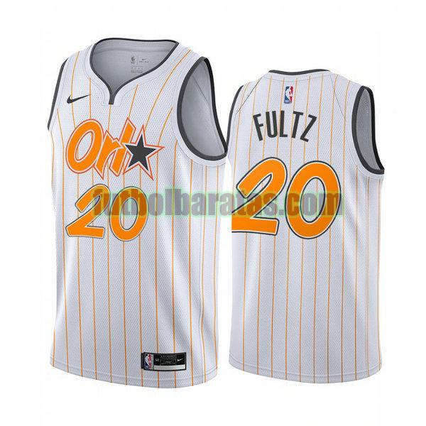 camiseta 2020 21 markelle fultz 20 orlando magic blanco hombre