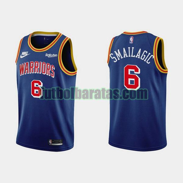 camiseta 2021-2022 alen smailagic 6 golden state warriors azul hombre