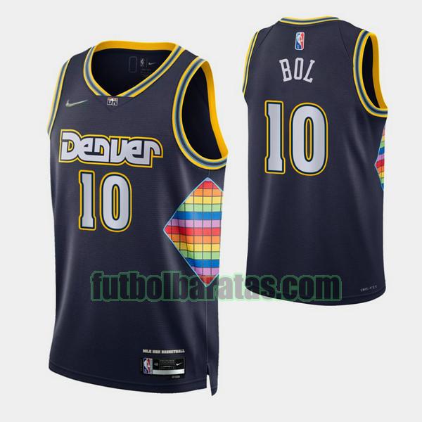 camiseta 2021-2022 bol bol 10 denver nuggets navy hombre