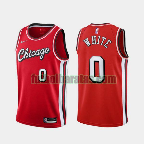 camiseta 2021-2022 chicago bulls 0 chicago bulls rojo hombre