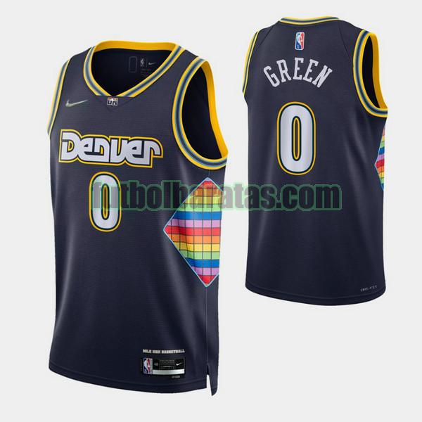 camiseta 2021-2022 jamychal green 0 denver nuggets navy hombre