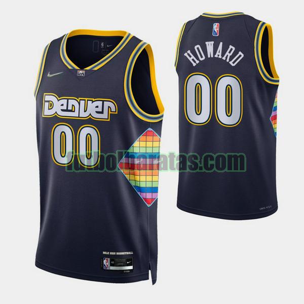 camiseta 2021-2022 markus howard 0 denver nuggets navy hombre