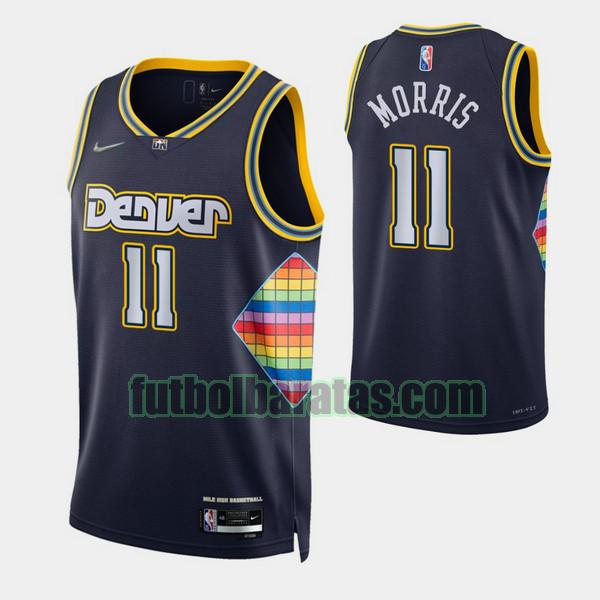 camiseta 2021-2022 monte morris 11 denver nuggets navy hombre