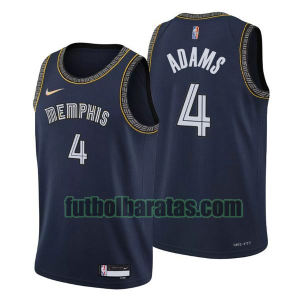 camiseta 2021-2022 steven adams 4 memphis grizzlies navy hombre