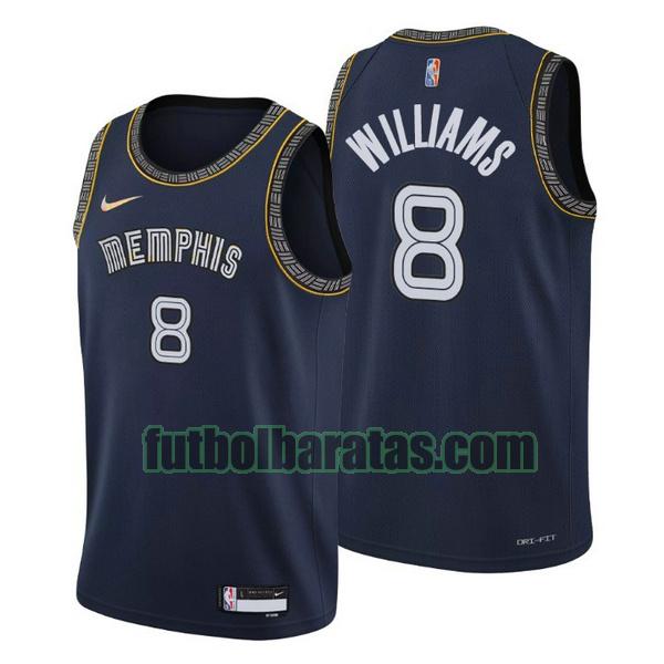 camiseta 2021-2022 ziaire williams 8 memphis grizzlies navy hombre