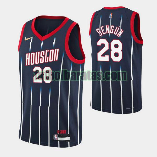 camiseta 2021 2022 alperen sengun 28 houston rockets negro hombre