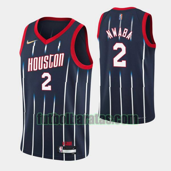 camiseta 2021 2022 david nwaba 2 houston rockets negro hombre