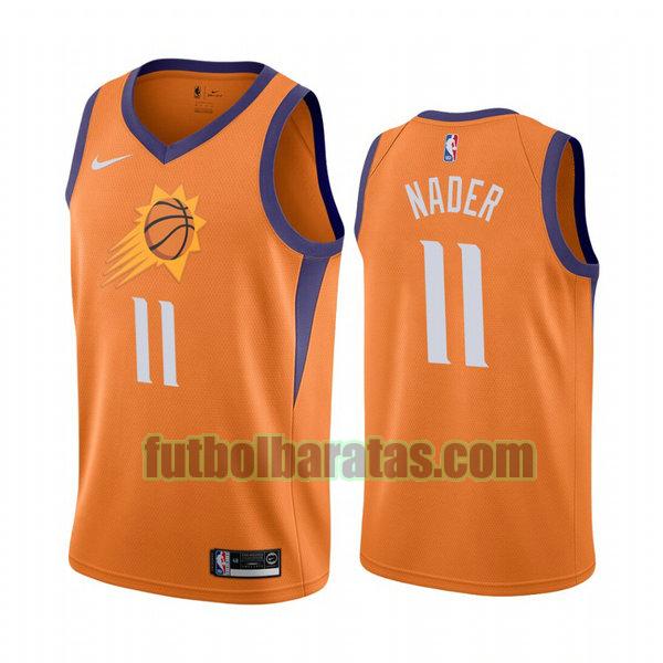 camiseta 2021 abdel nader 11 phoenix suns naranja hombre