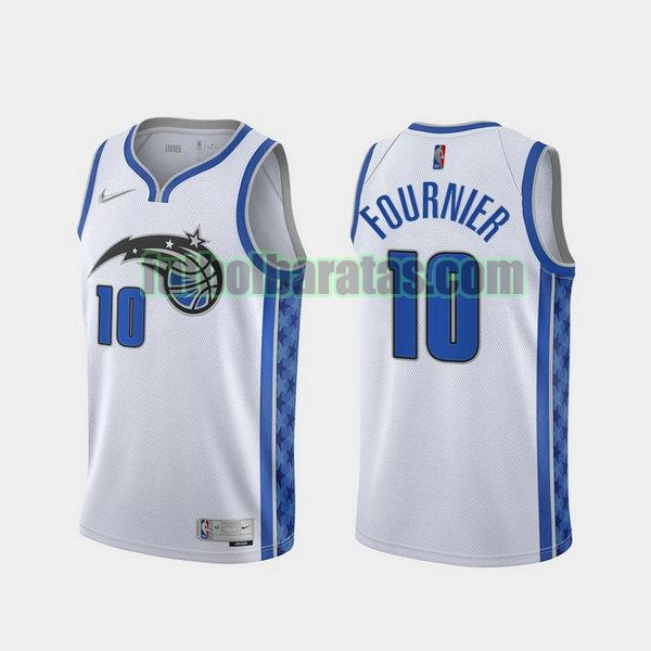 camiseta 2021 evan fournier 10 orlando magic blanco hombre