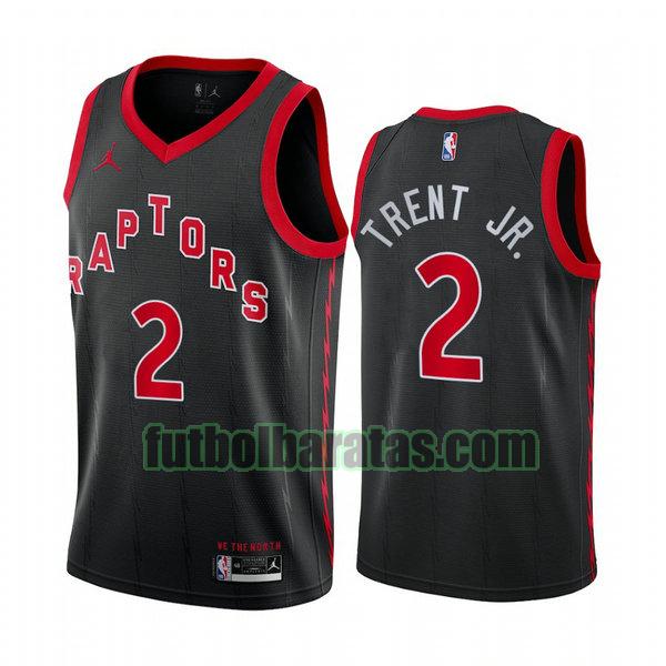 camiseta 2021 gary trent jr. 2 toronto raptors negro hombre