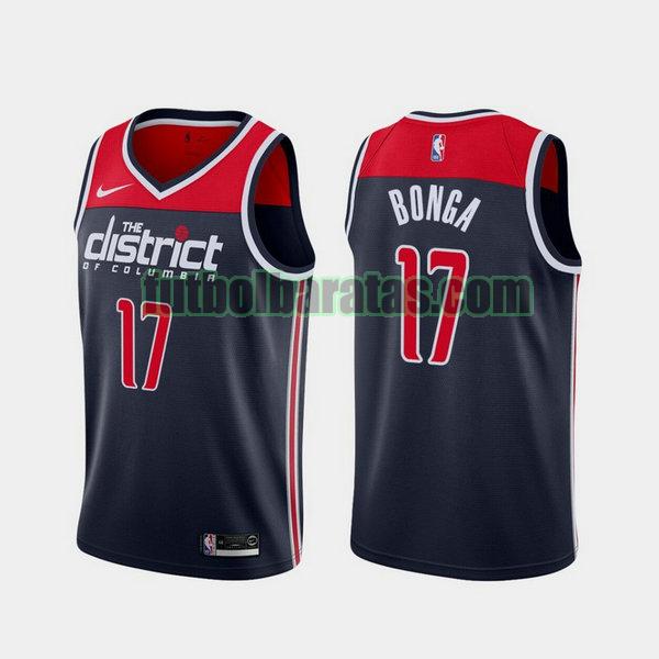 camiseta 2021 isaac bonga 17 washington wizards armada hombre