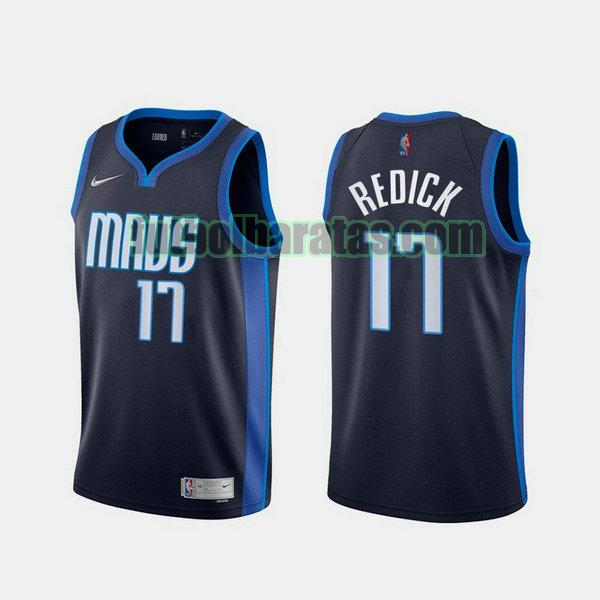 camiseta 2021 j.j. redick 17 dallas mavericks azul hombre