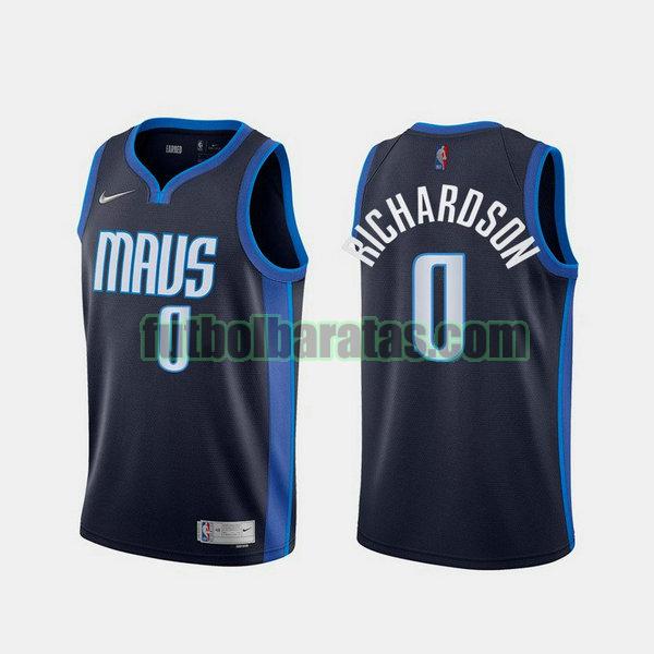 camiseta 2021 josh richardson 0 dallas mavericks azul hombre