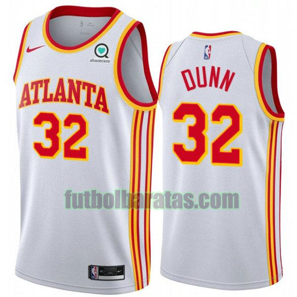 camiseta 2021 kris dunn 32 atlanta hawks bianca hombre