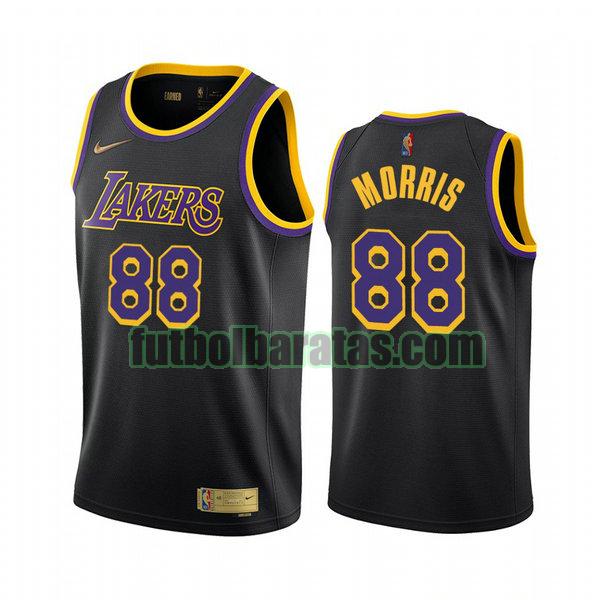 camiseta 2021 markieff morris 88 los angeles lakers negro hombre