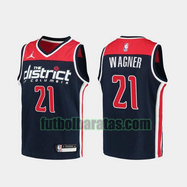 camiseta 2021 moritz wagner 21 washington wizards armada hombre