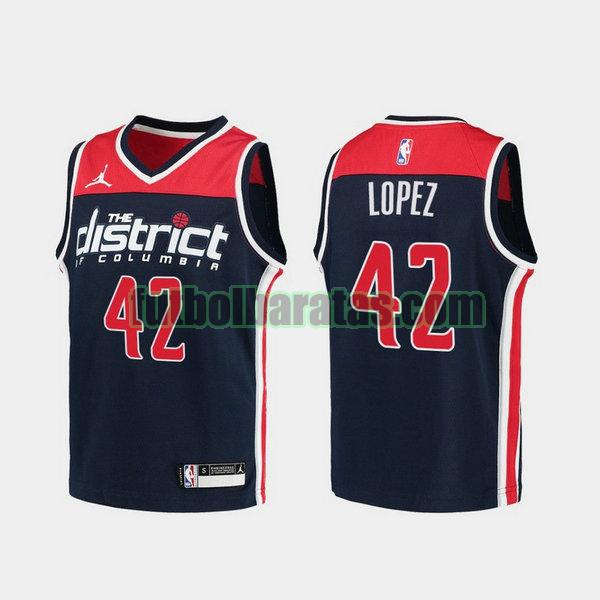 camiseta 2021 robin lopez 42 washington wizards armada hombre